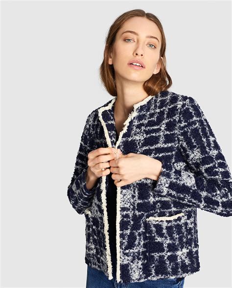 chaqueta chanel el corte inglés|Chaqueta de mujer tipo chanel de manga corta .